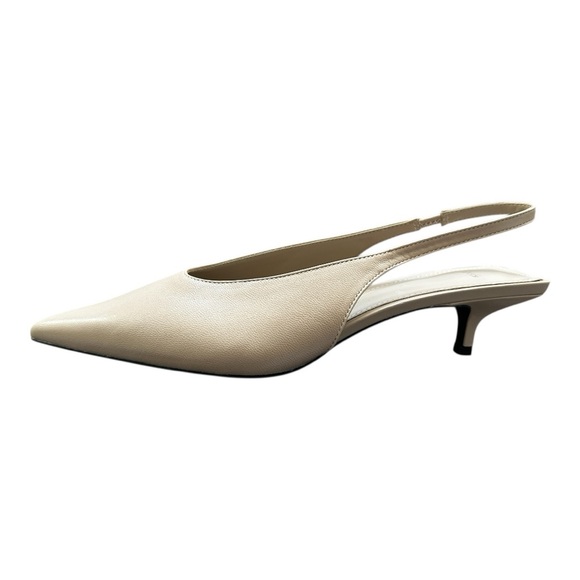 Mango Cream Slingback Heels - Picture 6 of 11
